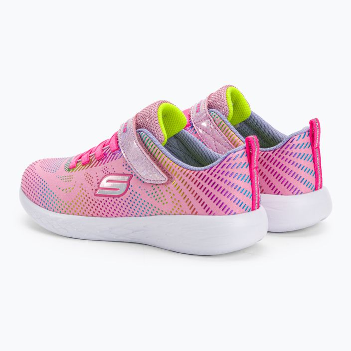 SKECHERS Go Run 600 Shimmer Speeder gyermek edzőcipő világos rózsaszín/multi 3