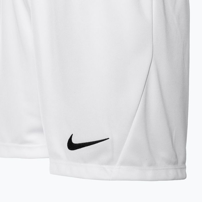 Női Nike Dri-FIT Park III kötött futball rövidnadrág fehér/fekete 3