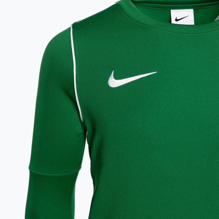 Nike Dri-FIT Park 20 Crew fenyő zöld/fehér gyermek labdarúgó melegítőfelső 3