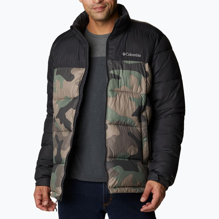 Columbia Pike Lake férfi pehelypaplan kabát fekete és barna 1738022