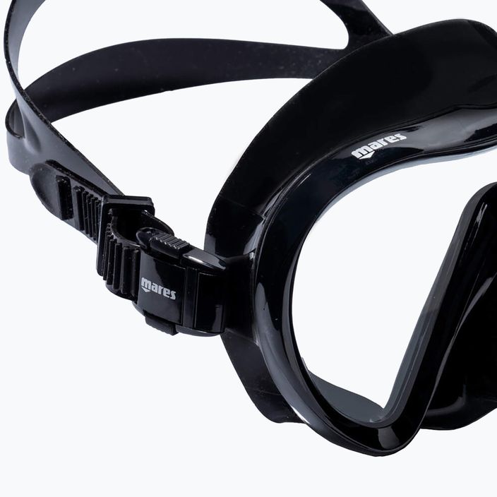 Snorkel maszk Mares Vento black/black 3