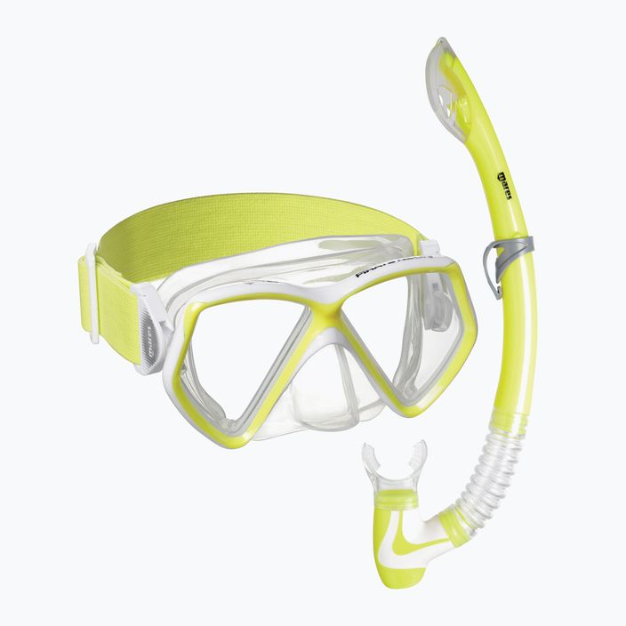 Gyermek snorkeling szett Mares Combo Pirate Neon yellow/white/clear 411788BB