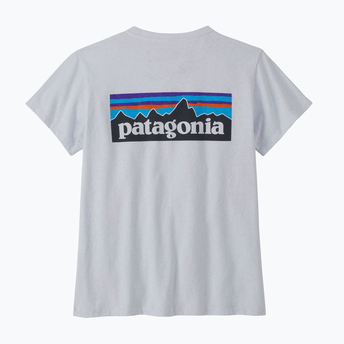 Női trekking póló Patagonia P-6 Logo Responsibili-Tee white 4