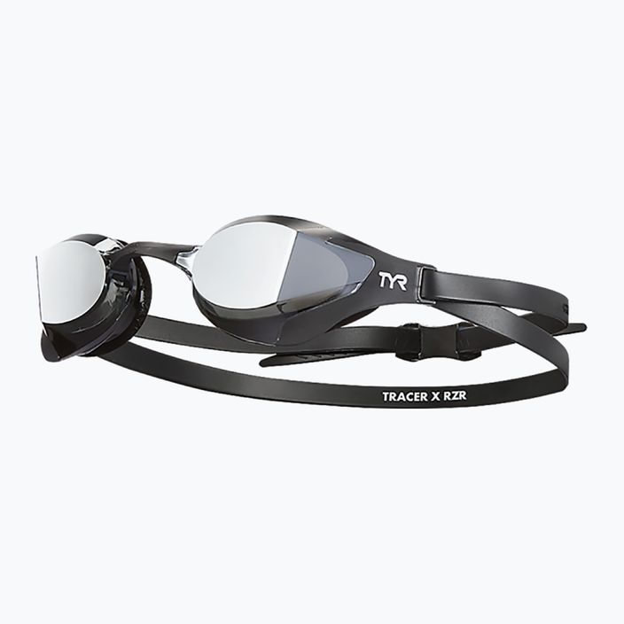 TYR Tracer-X RZR tükrös verseny úszószemüveg fekete és ezüst LGTRXRZM_043 6