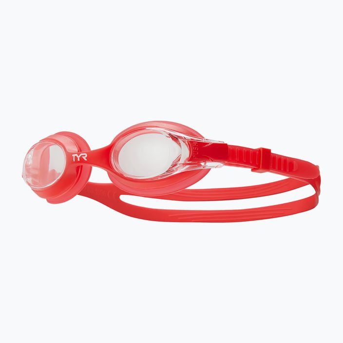 TYR gyermek úszószemüveg Swimple átlátszó/piros