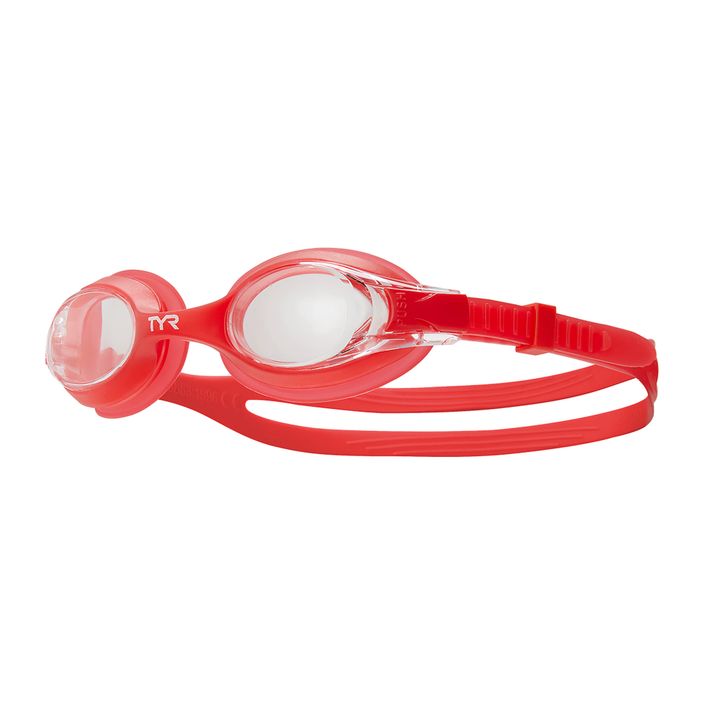 TYR gyermek úszószemüveg Swimple átlátszó/piros 2