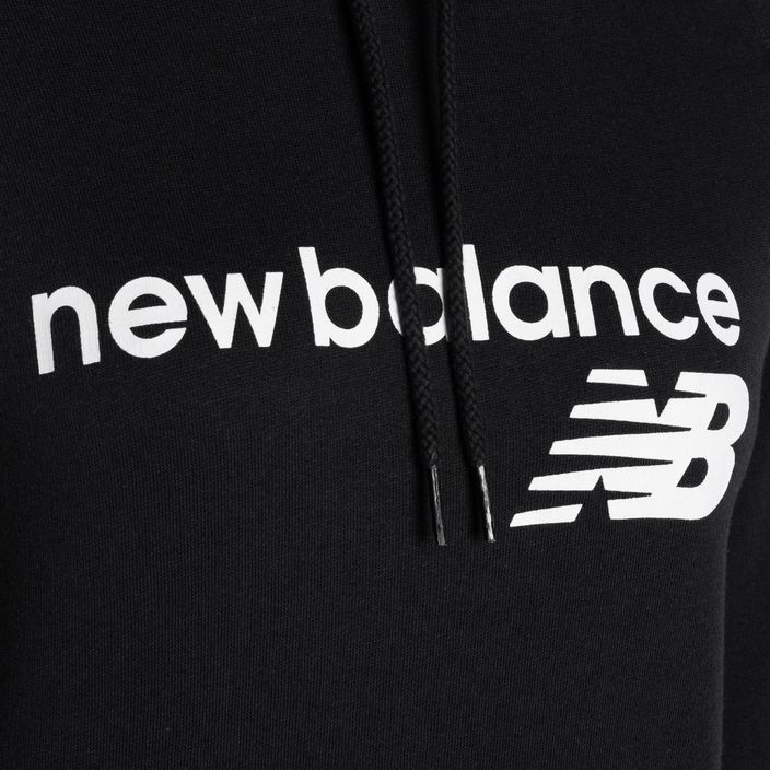 Női New Balance Core Fleece kapucnis pulóver fekete 3