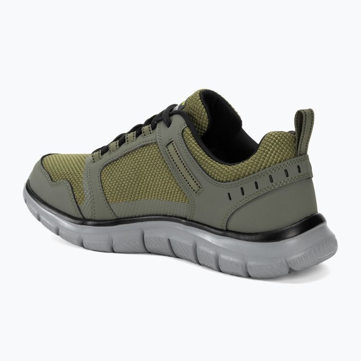 férfi cipő SKECHERS Track Knockhill olive/grey/black 3