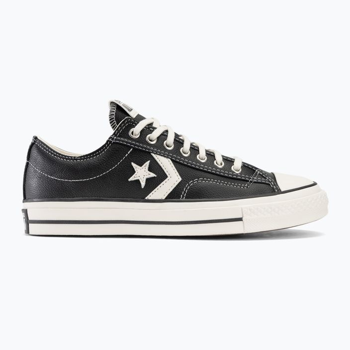 Converse Star Player 76 Fall bőr edzőcipő A06204C fekete/szüreti fehér/ezüst 2