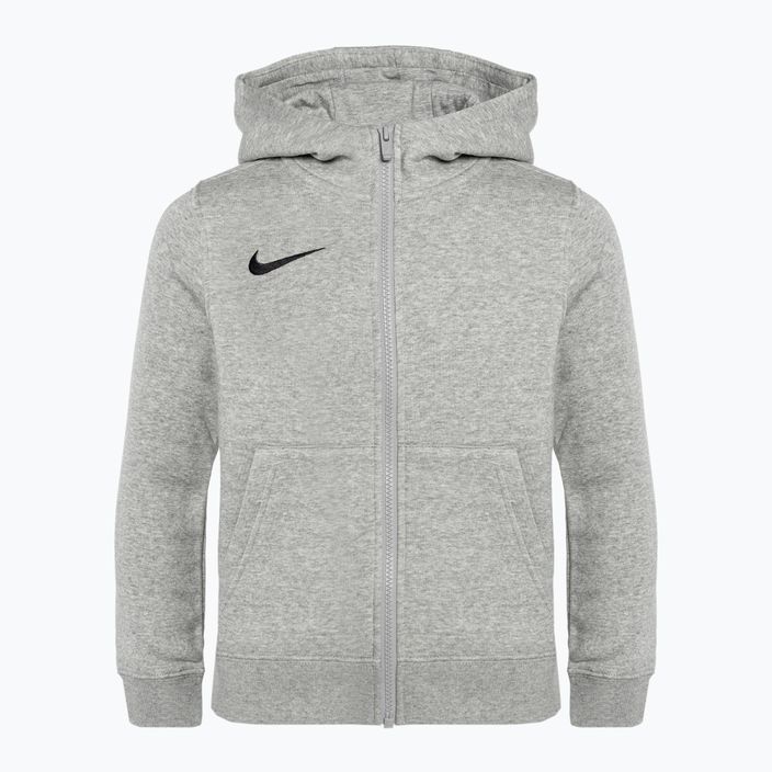 Gyermek Nike Park 20 teljes cipzáras kapucnis pulóver dk grey heather/fekete