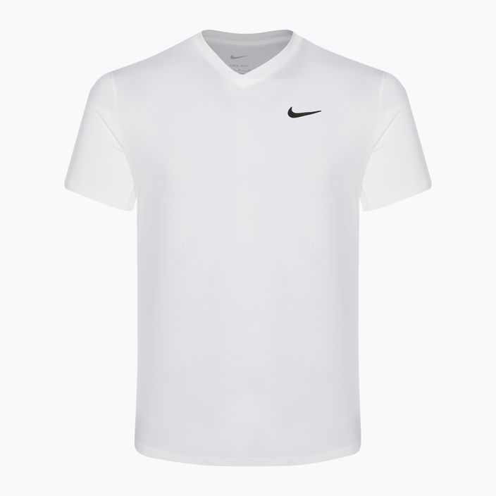 Férfi Nike Court Dri-Fit Victory teniszpóló fehér/fehér/fekete