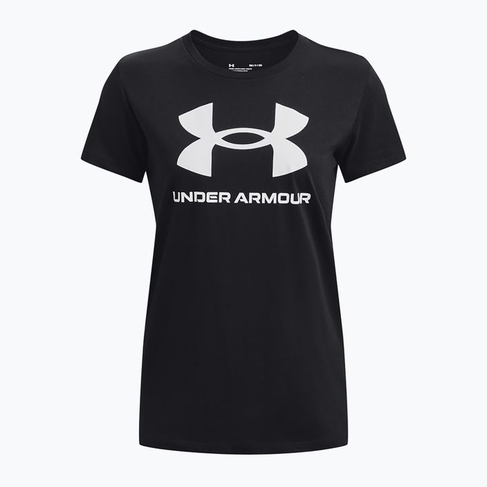 Under Armour Rival Logo női póló fekete/fehér 8