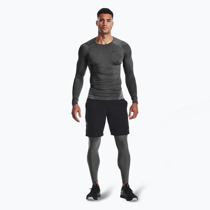 Under Armour HeatGear carbon szénszőrzet/fekete férfi edzőleggings 2