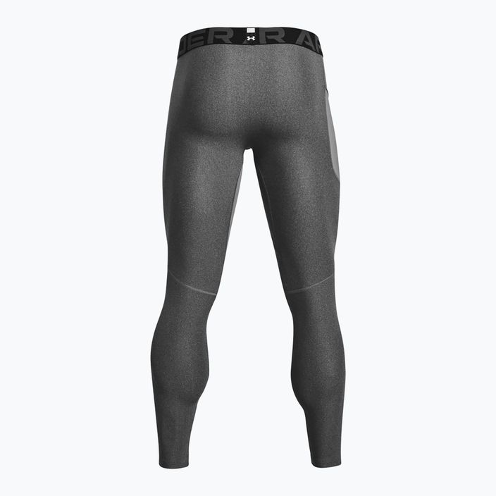 Under Armour HeatGear carbon szénszőrzet/fekete férfi edzőleggings 6