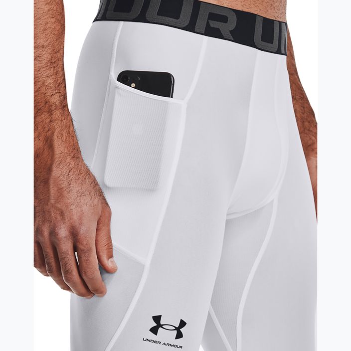 Under Armour HeatGear fehér/fekete férfi edző leggings 5