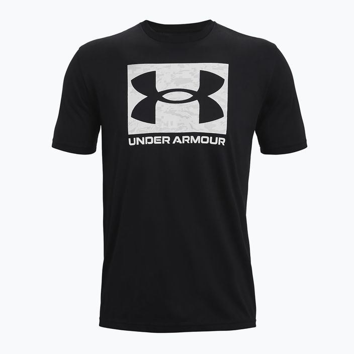 Under Armour ABC Camo Boxed Logo fekete/fehér férfi edzőpóló fekete/fehér színben 5