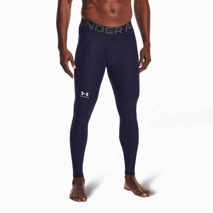 Under Armour HeatGear midnight navy/fehér férfi edzőleggings