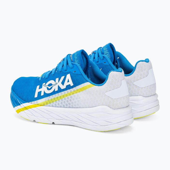 HOKA Rocket X white/diva blue futócipő 3