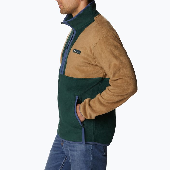 Columbia Back Bowl férfi fleece pulóver zöld 1872794 2