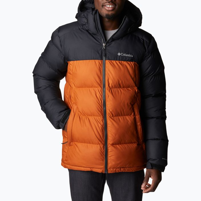 Columbia Pike Lake kapucnis férfi pehelypaplan kabát fekete-narancs 1738032