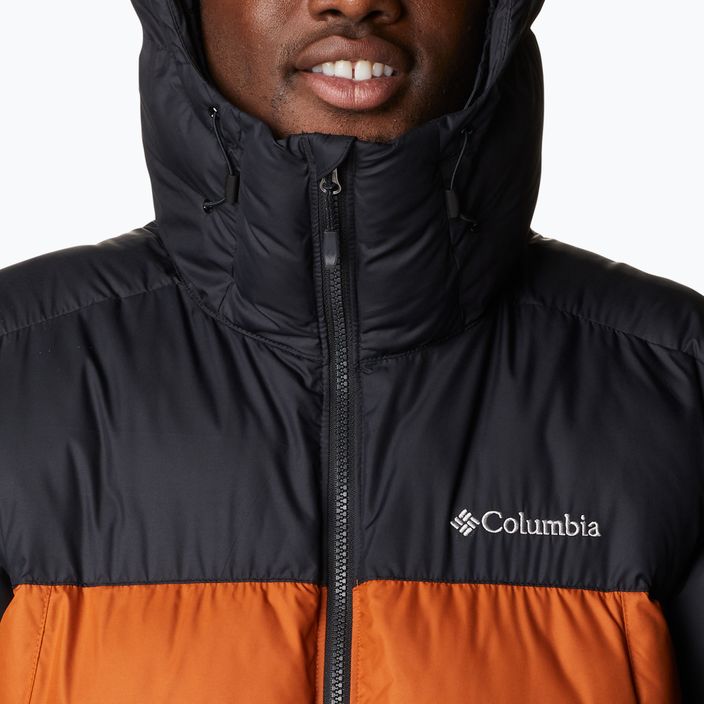 Columbia Pike Lake kapucnis férfi pehelypaplan kabát fekete-narancs 1738032 5