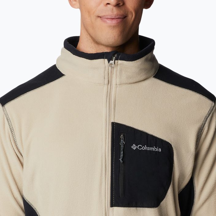 Columbia férfi Klamath Range Full Zip fleece pulóver ősi kövület / fekete 6