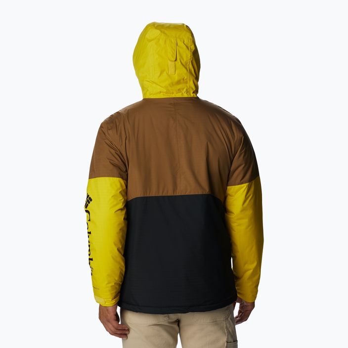Columbia Point Park Insulated férfi pehelypaplan kabát barna-fekete-sárga 1956811 2