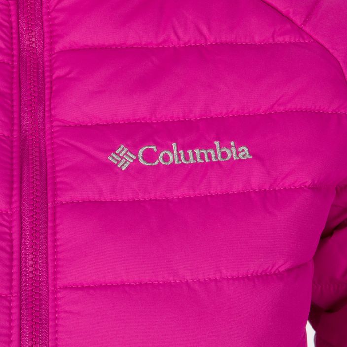 Columbia Powder Lite kapucnis rózsaszín gyermek pehelypaplan kabát 1802931 3