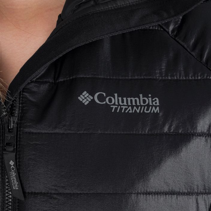 Columbia női Platinum Peak kapucnis pehelypaplan kabát fekete 2008341 6