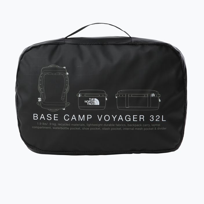 The North Face Base Camp Voyager Duffel 32 l fekete/fehér utazótáska 7