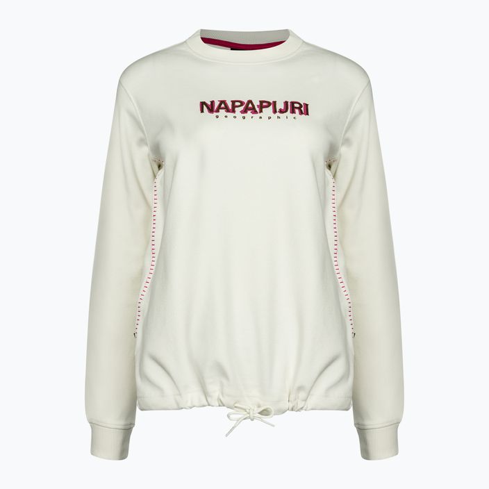 Női pulóver Napapijri B-Kreis C fehér suttogás 5