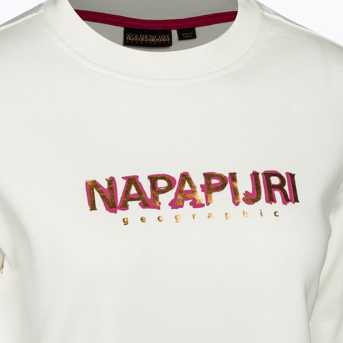 Női pulóver Napapijri B-Kreis C fehér suttogás 7