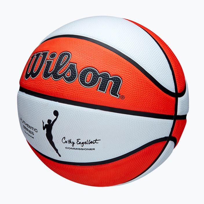 Wilson WNBA Authentic Series Outdoor narancssárga/fehér gyermek kosárlabda 5. méret 3