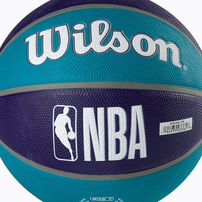 Wilson NBA Team Tribute Charlotte Hornets kosárlabda, kék WTB1300XBCHA 3