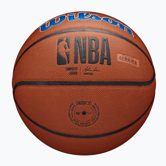Wilson NBA Team Alliance Golden State Warriors kosárlabda barna WTB3100XBGOL 2
