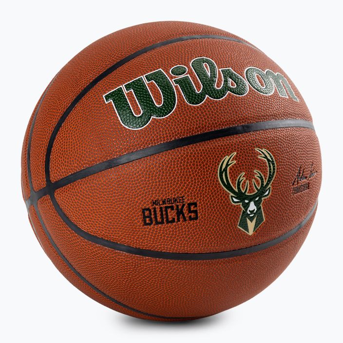 Wilson NBA Team Alliance Milwaukee Bucks kosárlabda barna WTB3100XBMIL 2