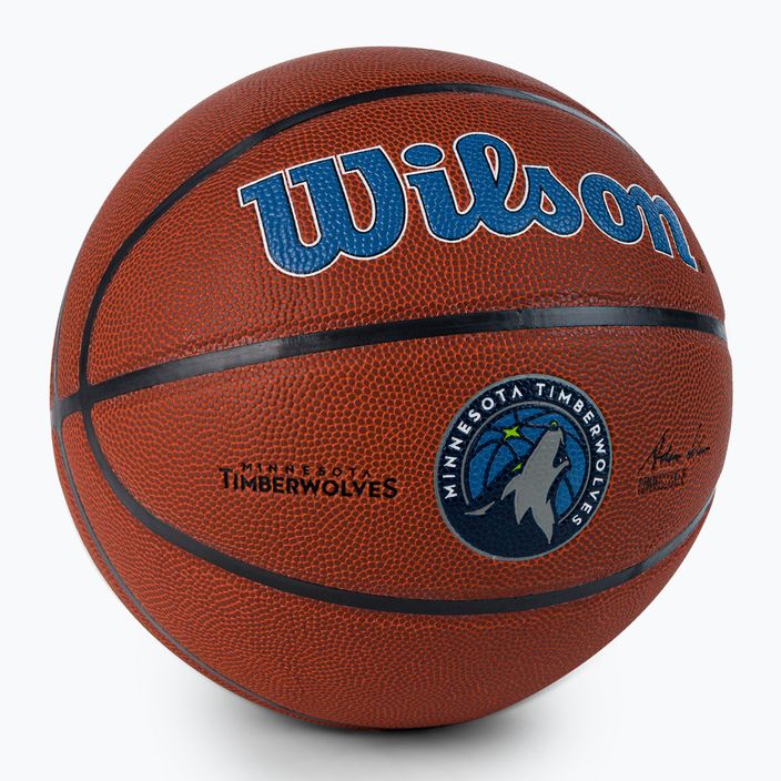 Wilson NBA Team Alliance Minnesota Timberwolves kosárlabda barna WTB3100XBMIN 2