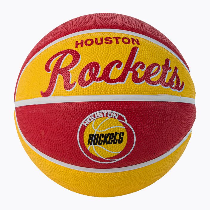 Mini kosárlabda Wilson NBA csapat Retro Mini Houston Rockets gesztenyebarna WTB3200XBHOU