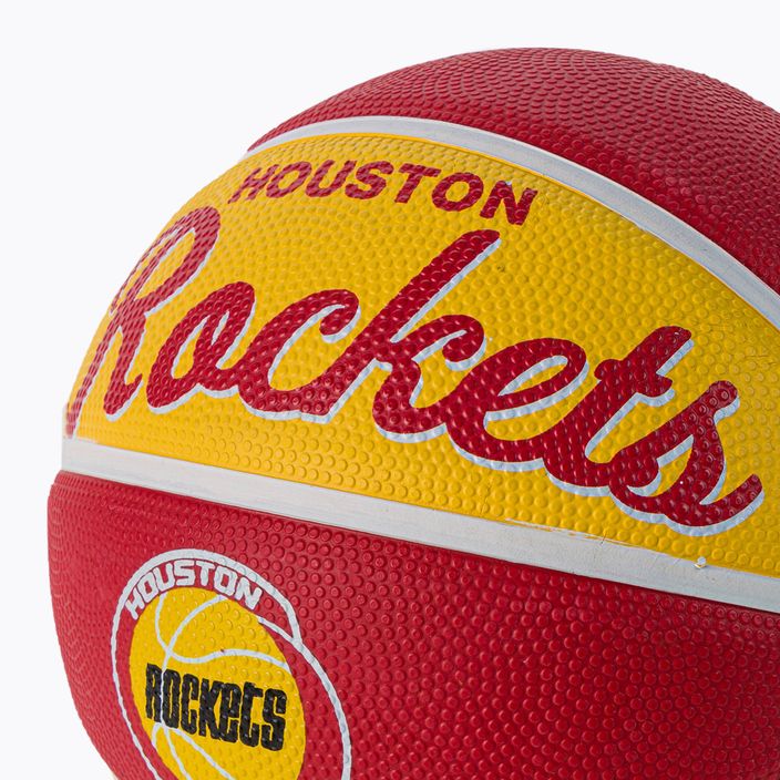 Mini kosárlabda Wilson NBA csapat Retro Mini Houston Rockets gesztenyebarna WTB3200XBHOU 3