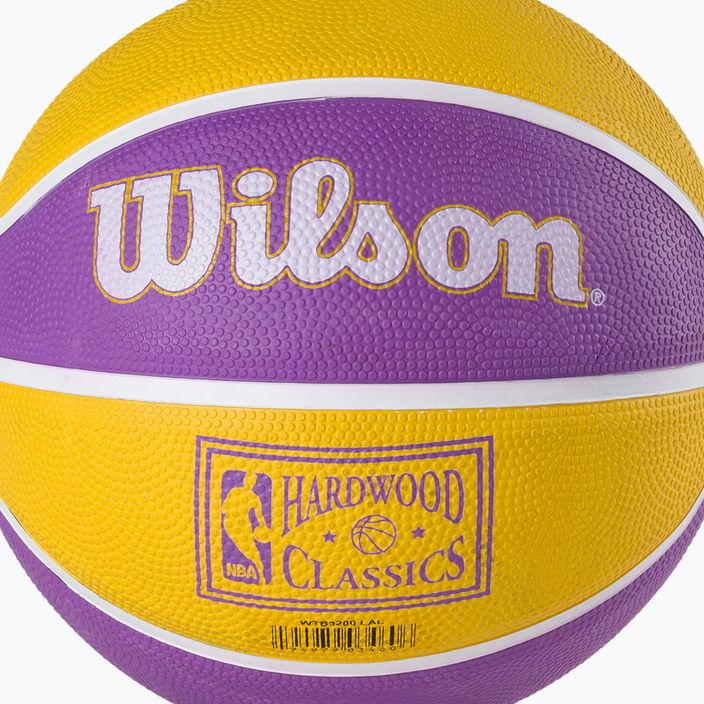 Mini kosárlabda Wilson NBA csapat Retro Mini Los Angeles Lakers lila WTB3200XBLAL 3