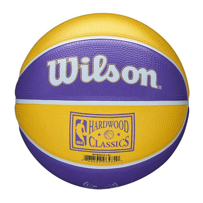 Mini kosárlabda Wilson NBA csapat Retro Mini Los Angeles Lakers lila WTB3200XBLAL 4