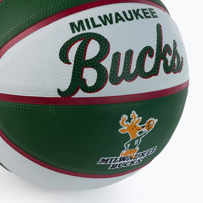 Mini kosárlabda Wilson NBA csapat Retro Mini Milwaukee Bucks zöld WTB3200XBMIL 3