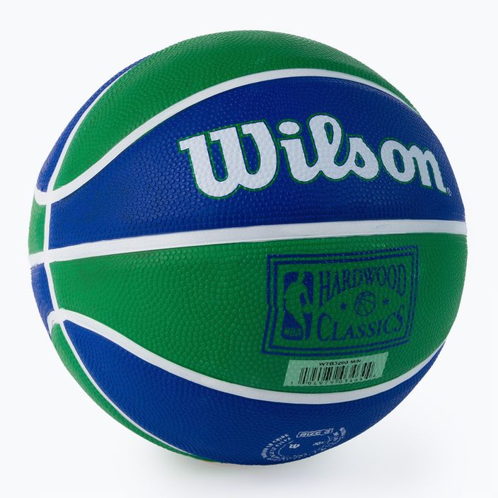 Mini kosárlabda Wilson NBA csapat Retro Mini Minnesota Timberwolves zöld WTB3200XBMIN 2