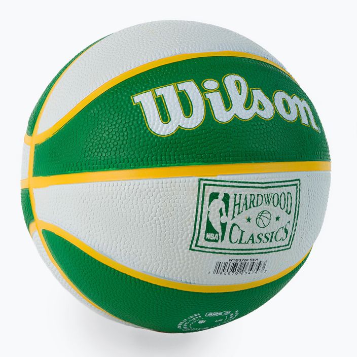 Mini kosárlabda Wilson NBA csapat Retro Mini Seattle SuperSonics zöld WTB3200XBSEA 2