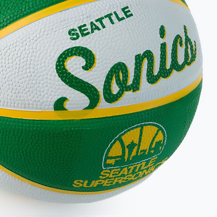Mini kosárlabda Wilson NBA csapat Retro Mini Seattle SuperSonics zöld WTB3200XBSEA 3