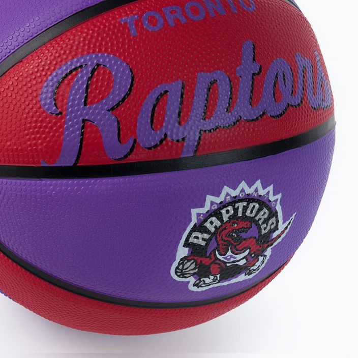 Mini kosárlabda Wilson NBA csapat Retro Mini Toronto Raptors piros WTB3200XBTOR 3