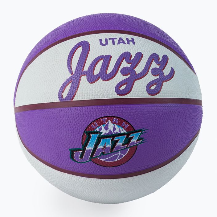 Mini kosárlabda Wilson NBA csapat Retro Mini Utah Jazz lila WTB3200XBUTA