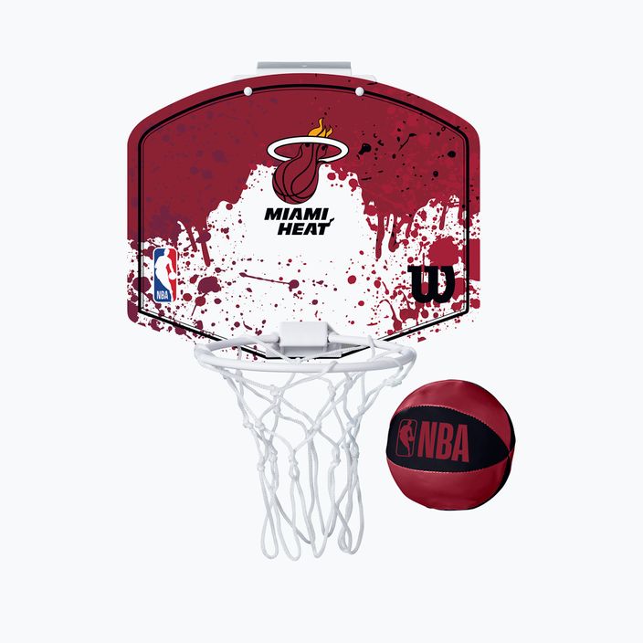 Wilson NBA Miami Heat mini gyűrű piros WTBA1302MIA 4