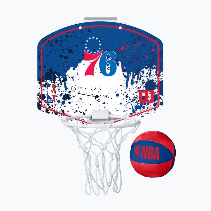 Wilson NBA Team Mini Hoop Philapdelphia 76ers kosárlabda szett