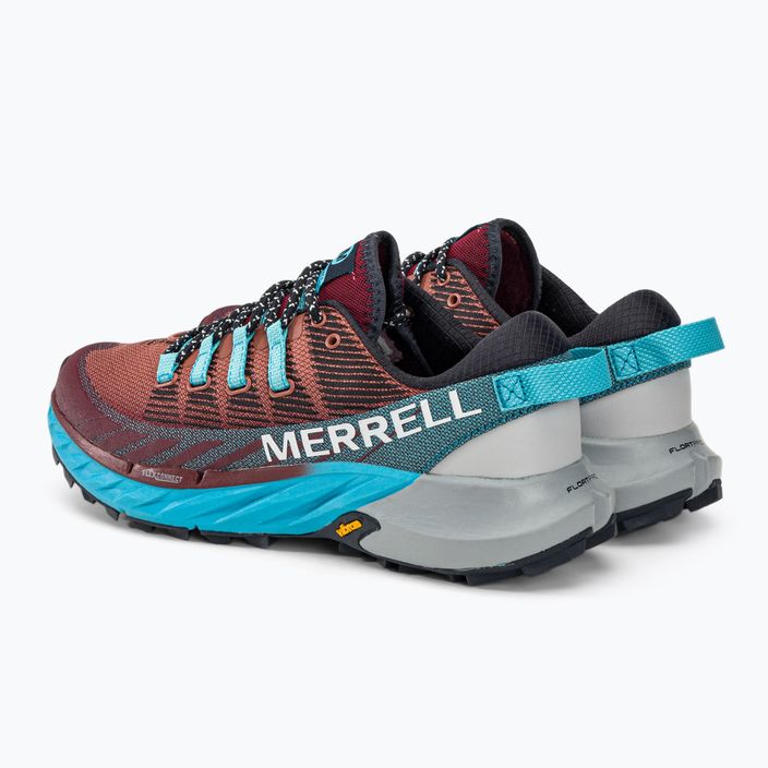 Merrell Agility Peak 4 női futócipő bordó-kék J067546 3